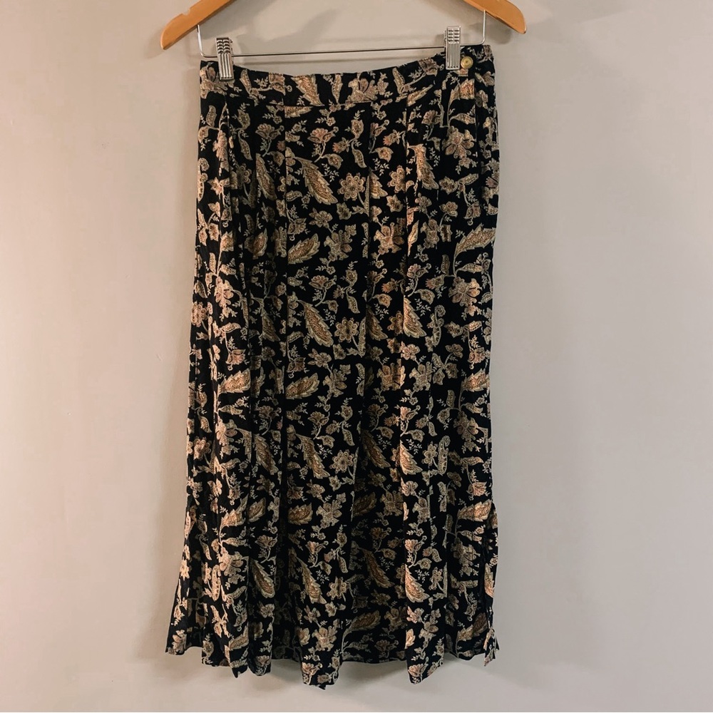 Vintage | 80s | Vanessa Stevens Pleated Midi Skirt